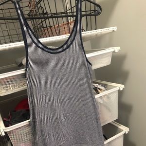GAP Navy/White Striped Tank Top